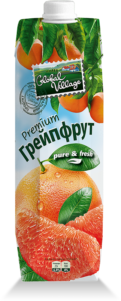 Дизайн упаковки соков  «Global Village»