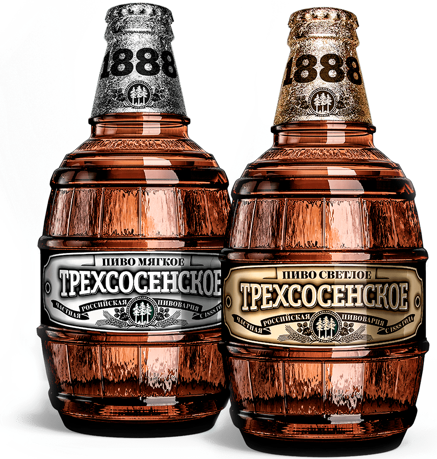 брендинг, ребрендинг, дизайн этикетки, цена, пиво «Трехсосенское»
