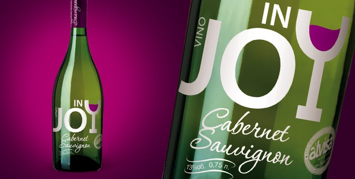 вино inJoy дизайн этикетки