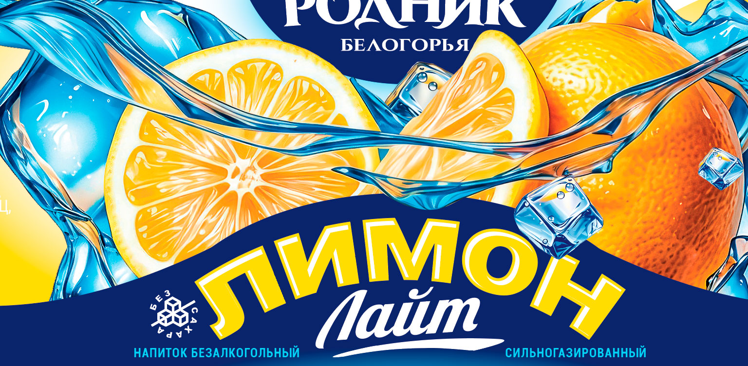 Ребрендинг, дизайн этикетки «Родник Белогорья»